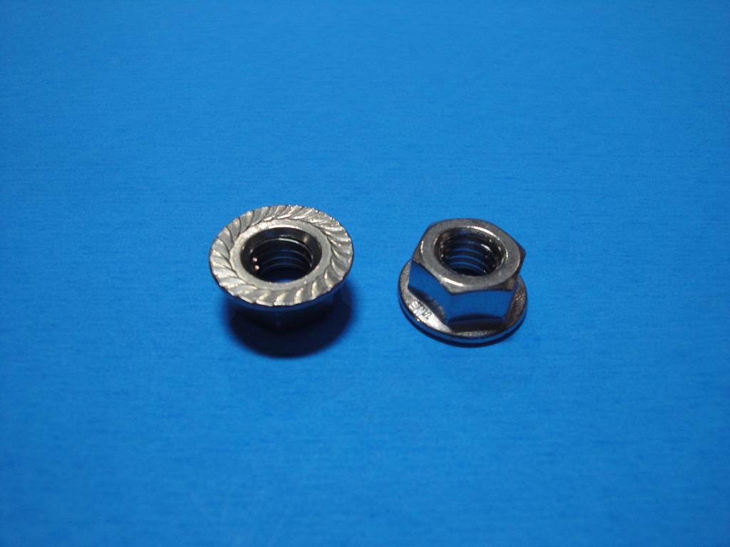 M8 Hex Flange Nut | LMCurbs | Metal Building Accessories